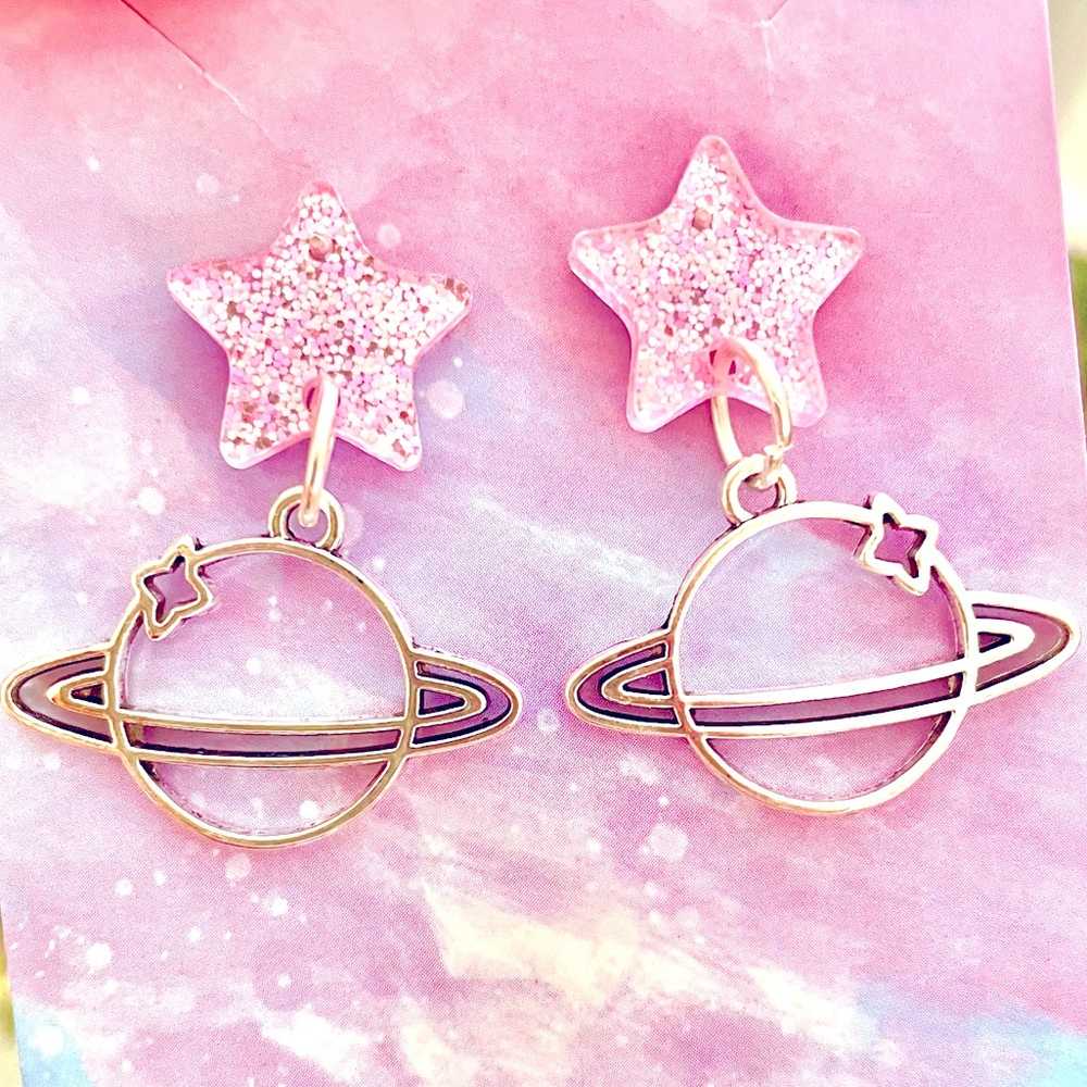 Planet Dangle Earrings